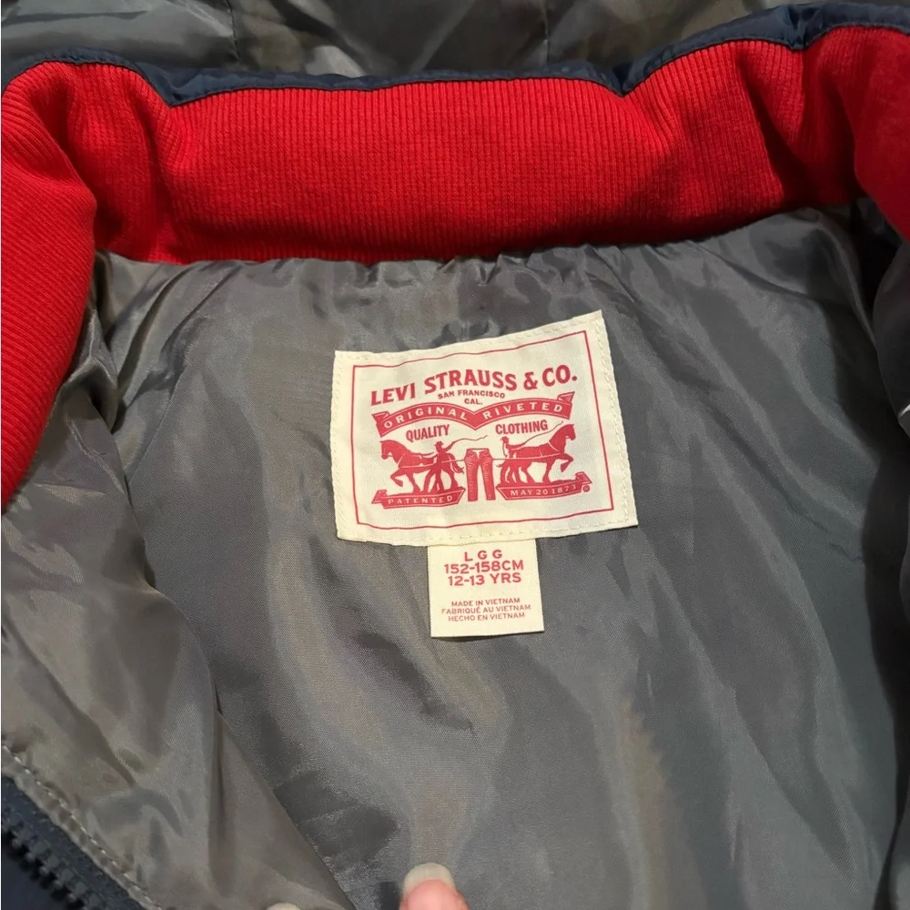 Levi's Kids' Colorblock Hooded Puffer Jacket Size 12/13